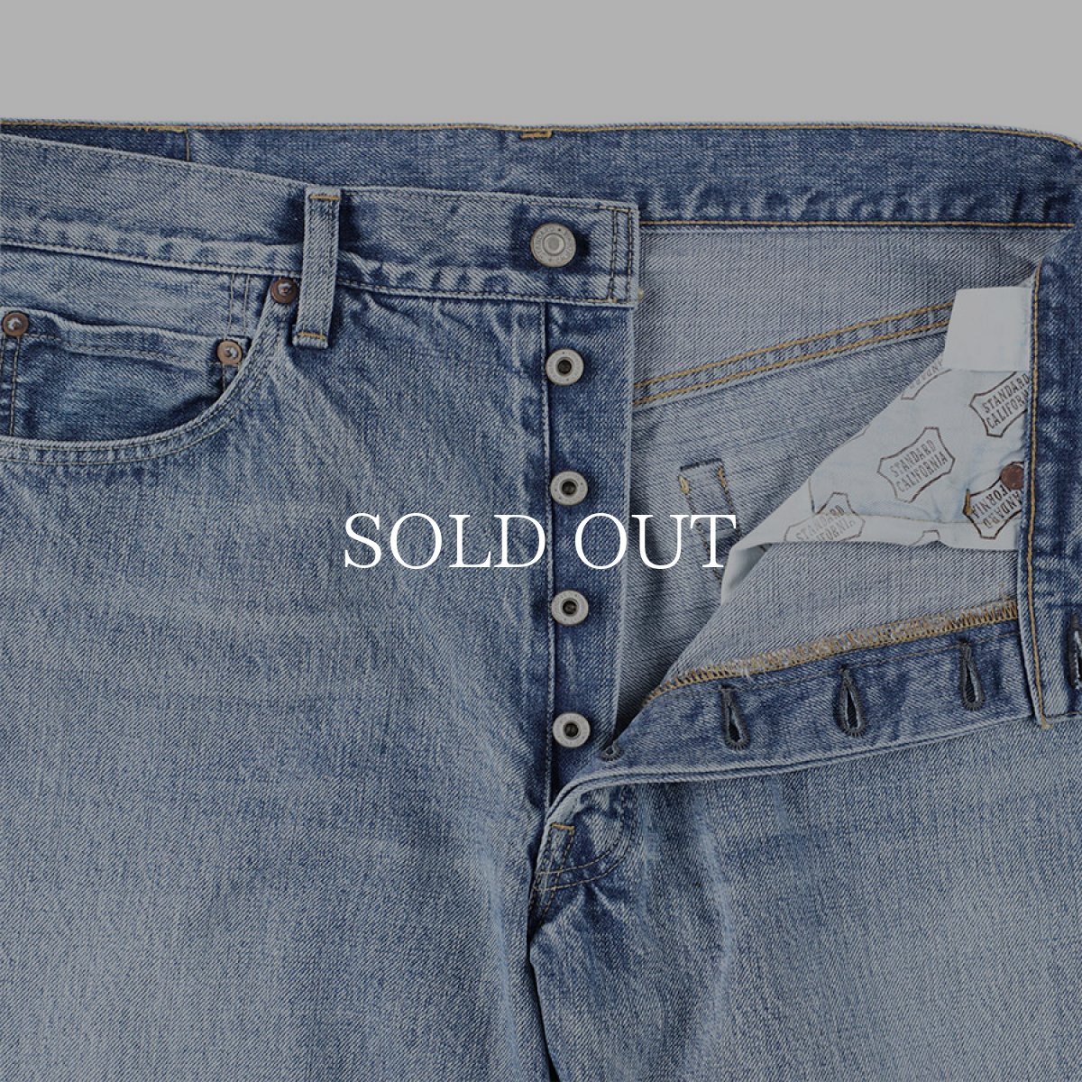 画像4: STANDARD CALIFORNIA  SD 5P Denim Pants 950 Vintage Wash (4)