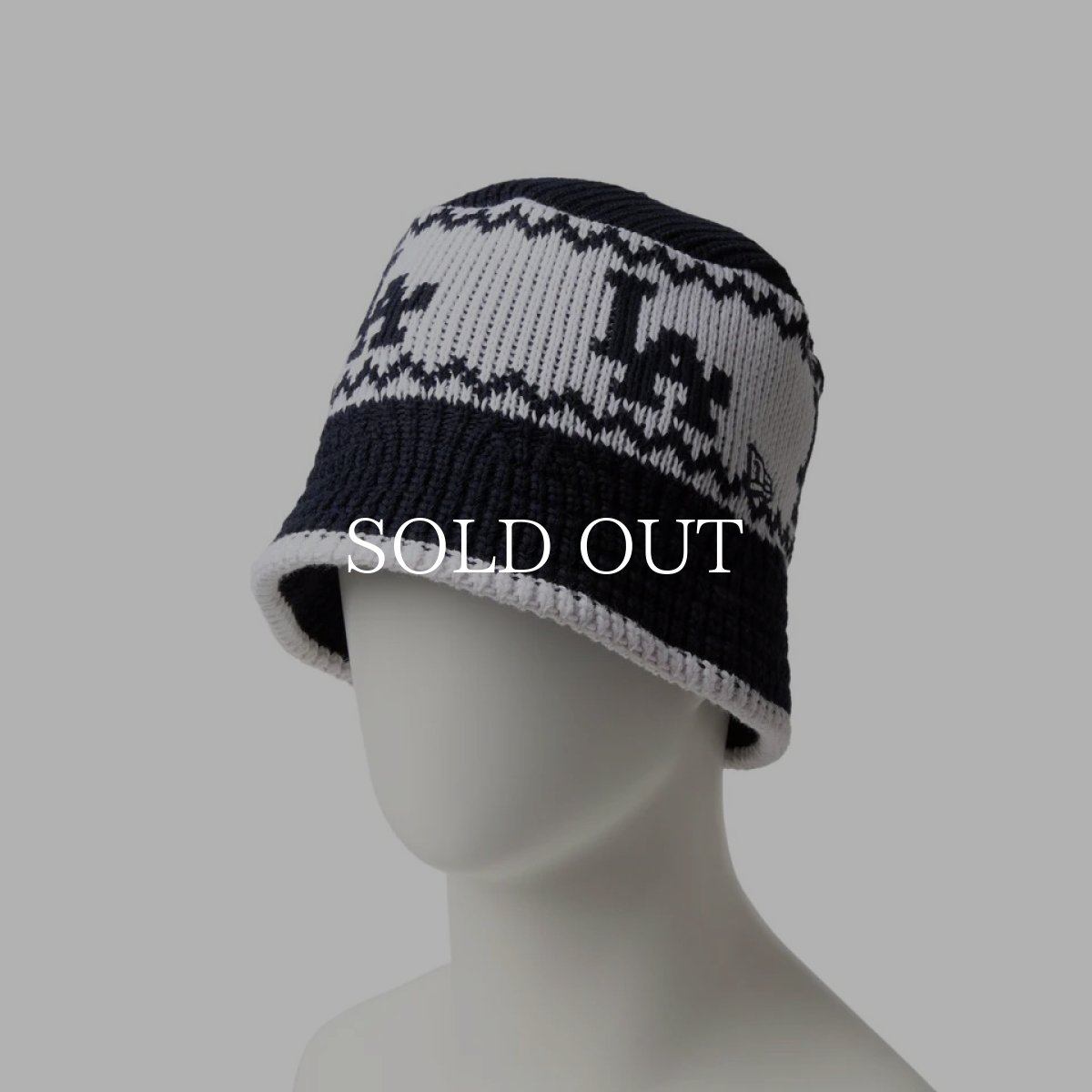 画像2: NEW ERA  ニットバケット Powered by GORO NAKATSUGAWA(min-nano)ロサンゼルス・ドジャース ネイビー/ホワイト (2)