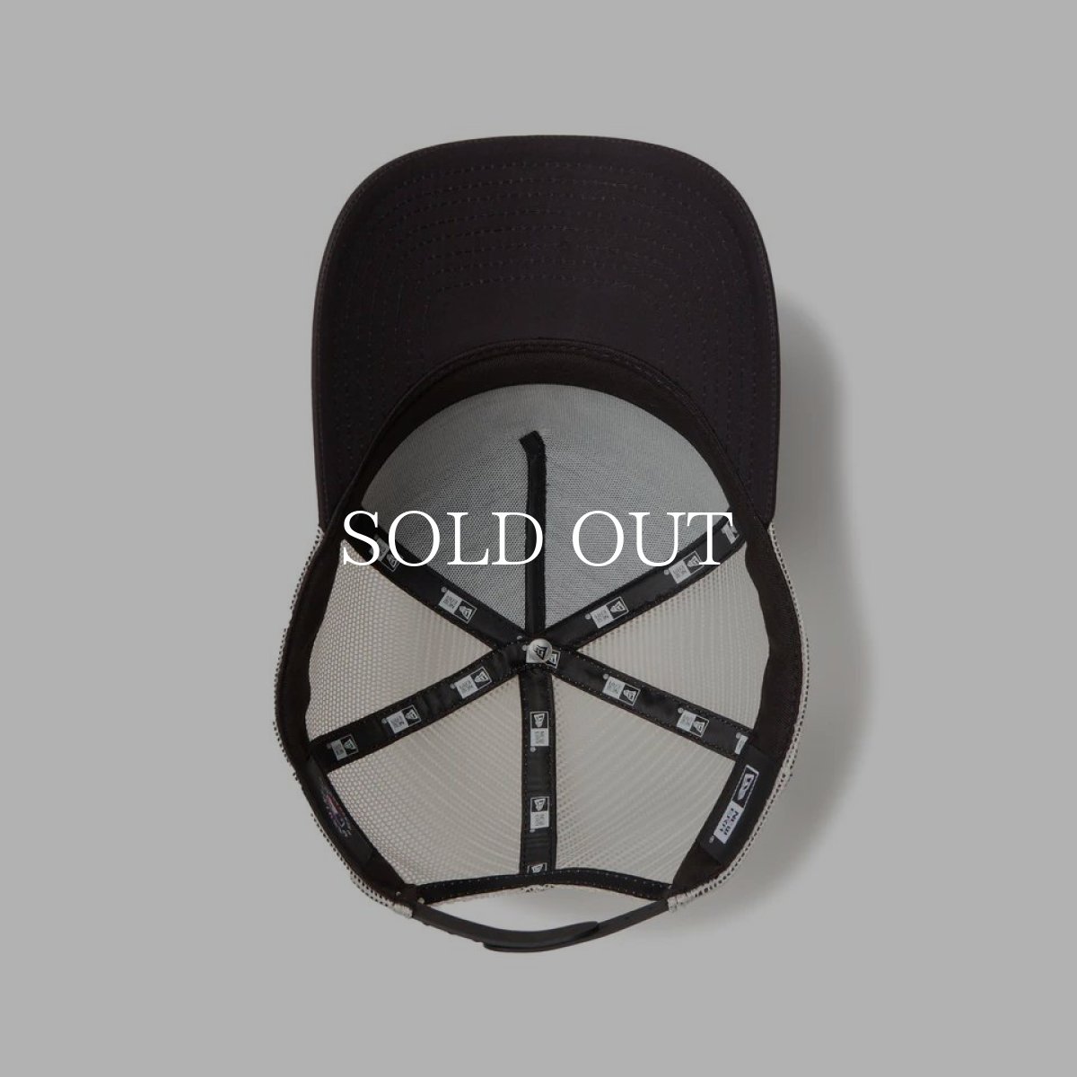 画像5: NEW ERA  9FORTY A-Frame トラッカー MLB Typewriter ニューヨーク・ヤンキース ブラック/クロームホワイト (5)