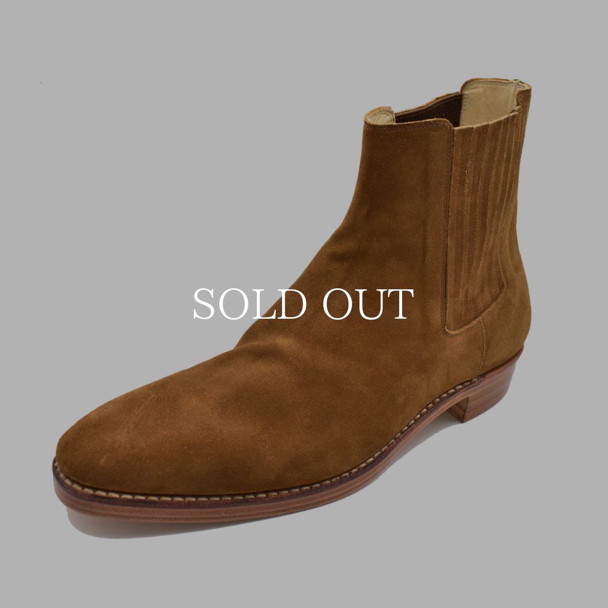 画像4: MINEDENIM  Suede Leather Western Side Gore Boots (4)