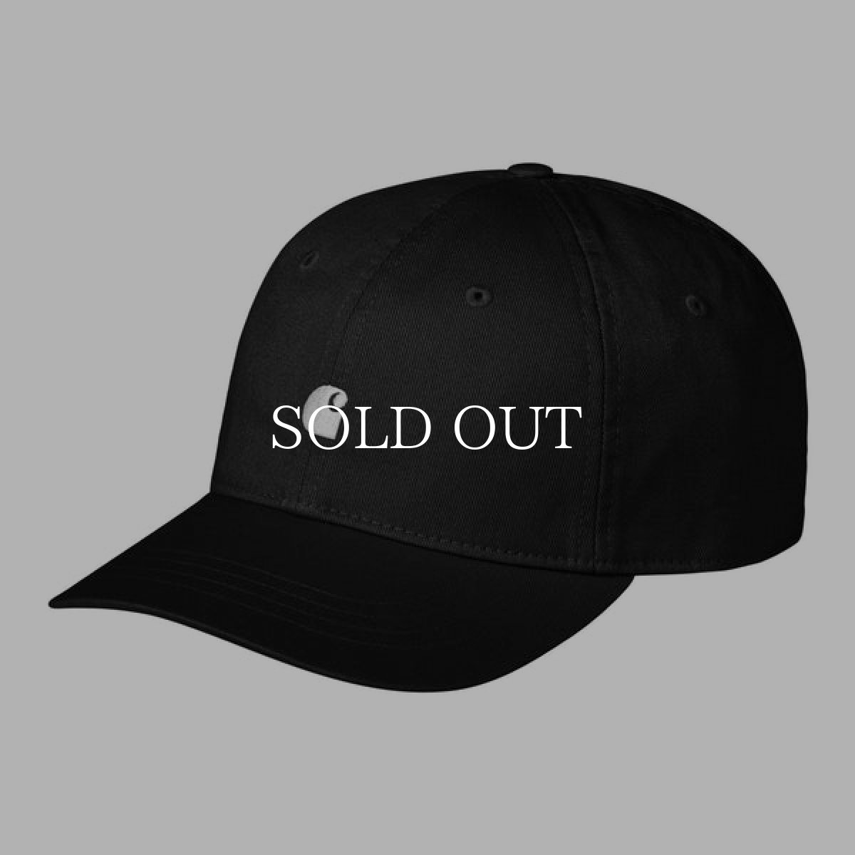 画像1: CARHARTT WIP  MADISON LOGO CAP (Black / White) (1)