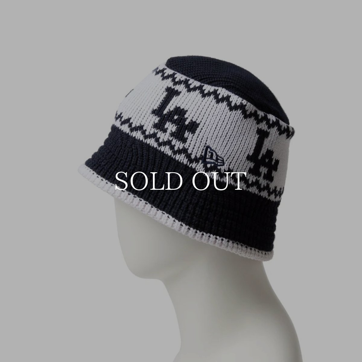 画像4: NEW ERA  ニットバケット Powered by GORO NAKATSUGAWA(min-nano)ロサンゼルス・ドジャース ネイビー/ホワイト (4)