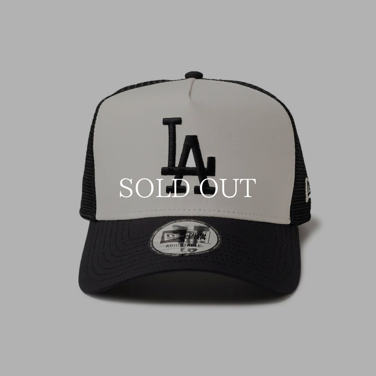 画像3: NEW ERA  9FORTY A-Frame トラッカー MLB Typewriter ロサンゼルス・ドジャース ブラック/クロームホワイト (3)