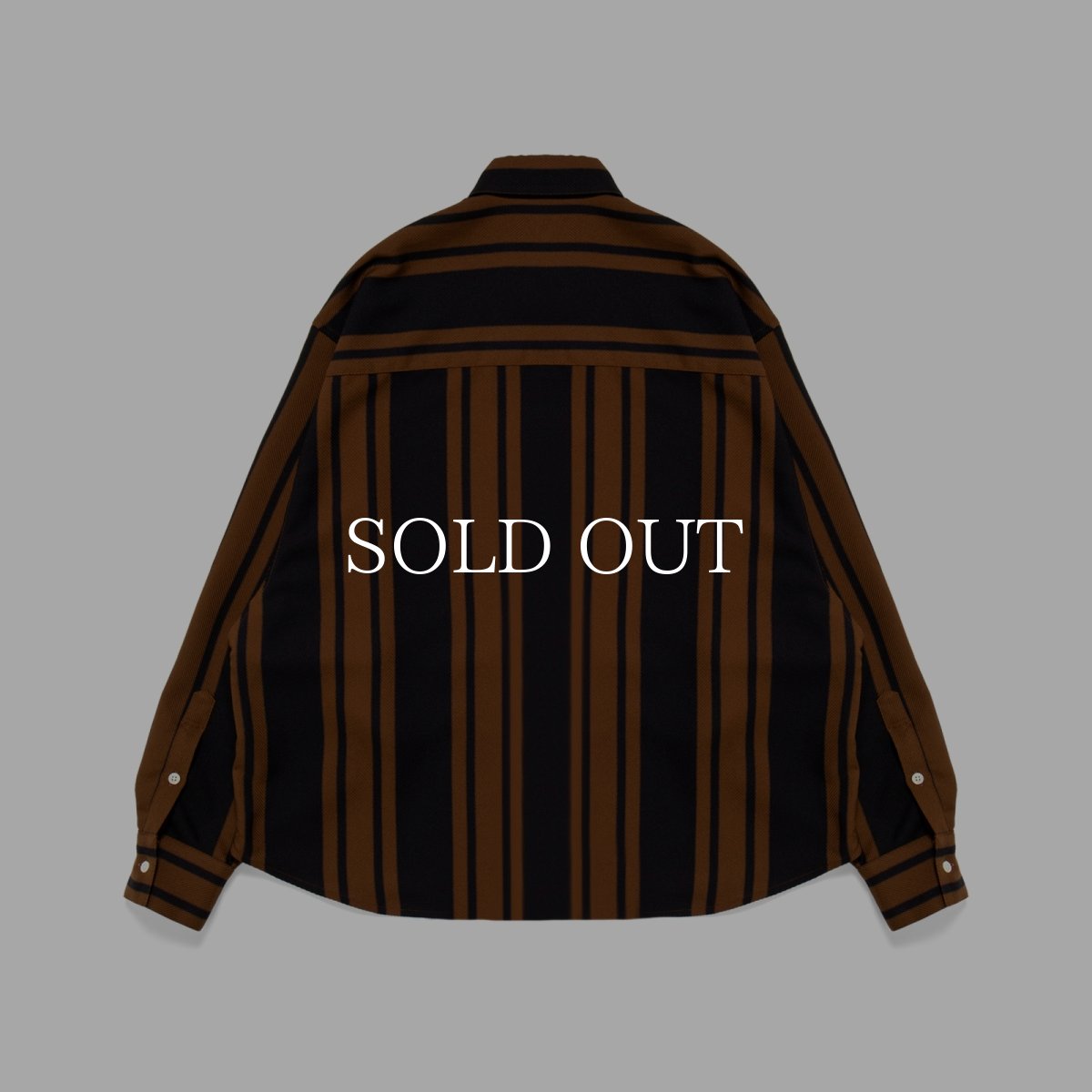 画像2: APPLEBUM  Wooly Twill Stripe Oversize L/S Shirt (2)