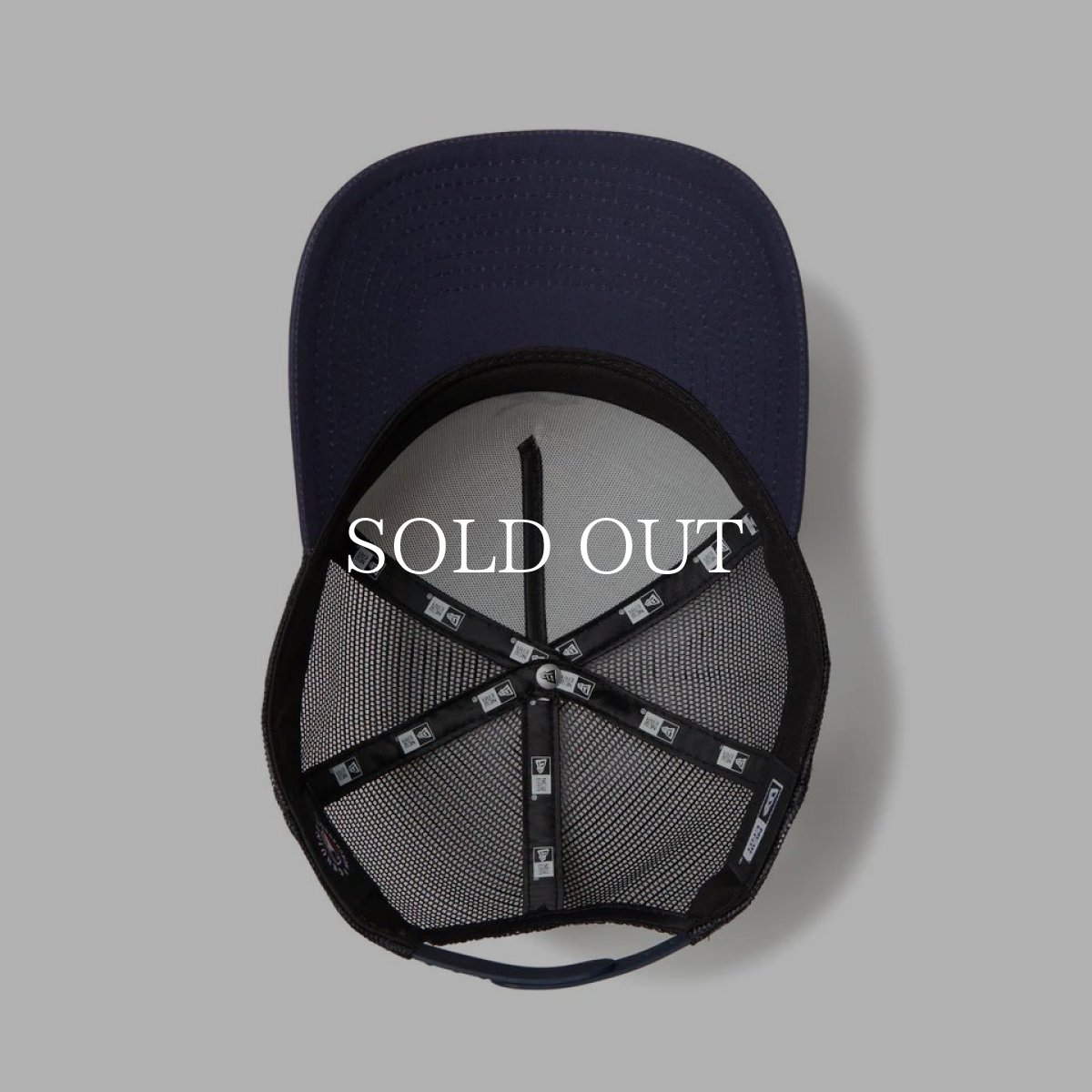 画像4: NEW ERA  9FORTY A-Frame トラッカー MLB Typewriter デトロイト・タイガース ネイビー/クロームホワイト (4)