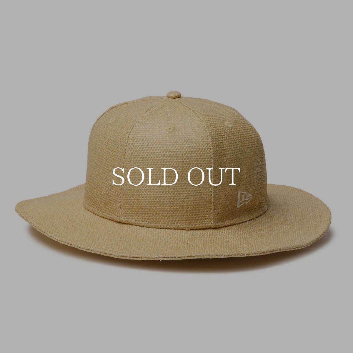 画像1: NEW ERA  フィッテド ブリムハット メッシュ Powered by GORO NAKATSUGAWA（min-nano）ペーパーナチュラル (1)