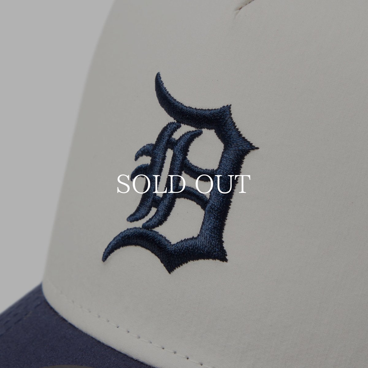 画像5: NEW ERA  9FORTY A-Frame トラッカー MLB Typewriter デトロイト・タイガース ネイビー/クロームホワイト (5)