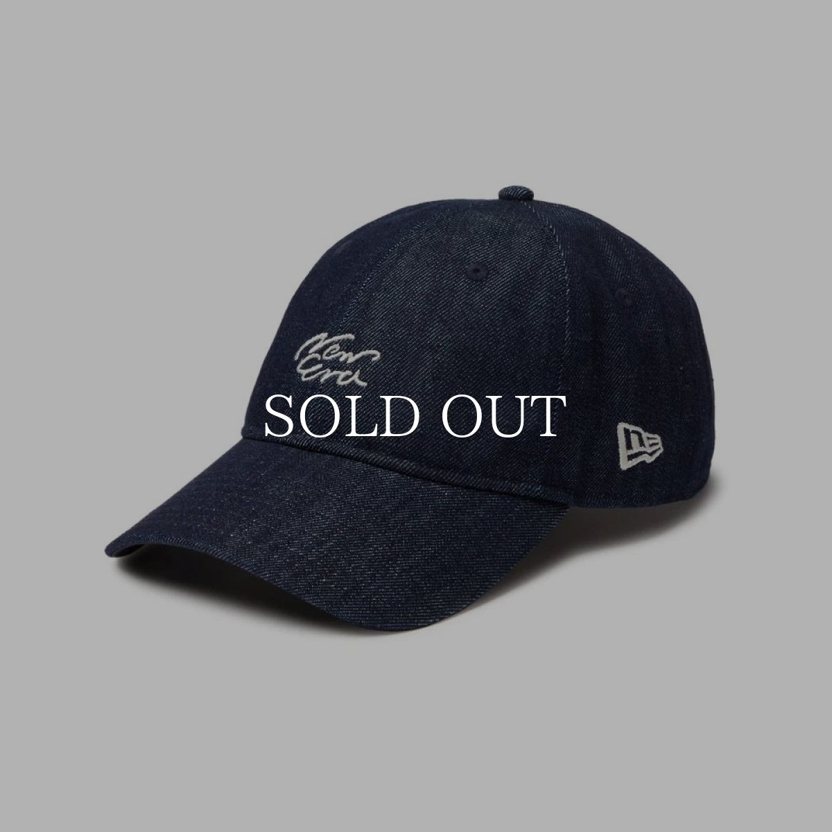 画像1: NEW ERA  9TWENTY Handwritten Logo インディゴデニム (1)