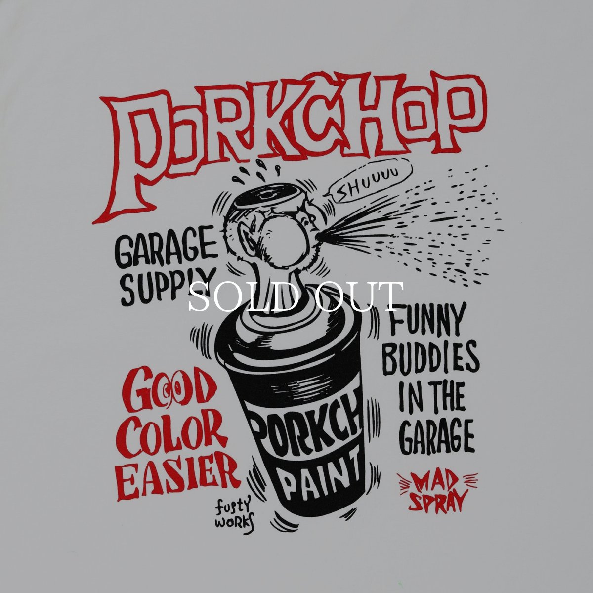 画像3: PORKCHOP GARAGE SUPPLY  MAD SPRAY L/S TEE (3)