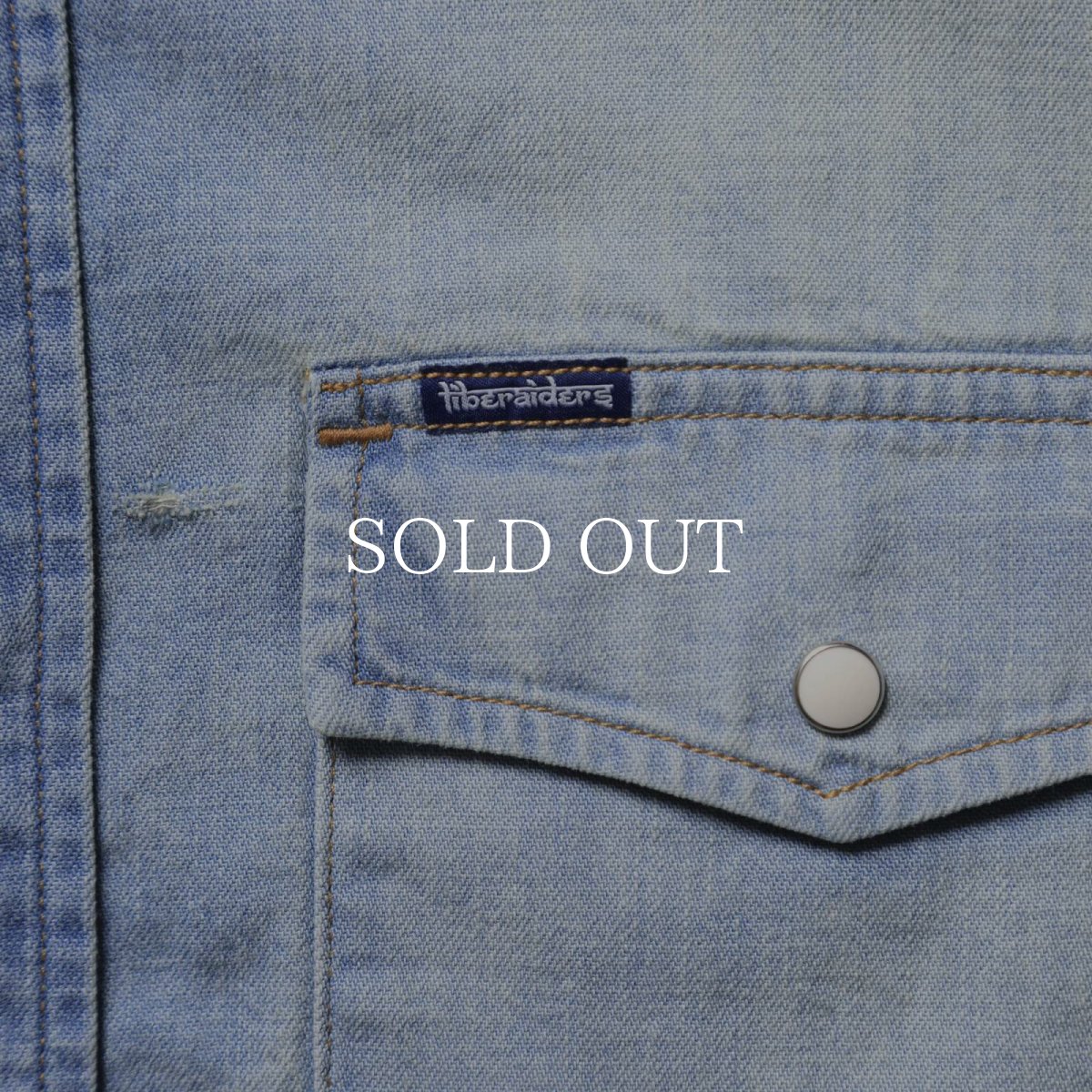画像8: Liberaiders  TRIBAL DENIM SHIRT (8)