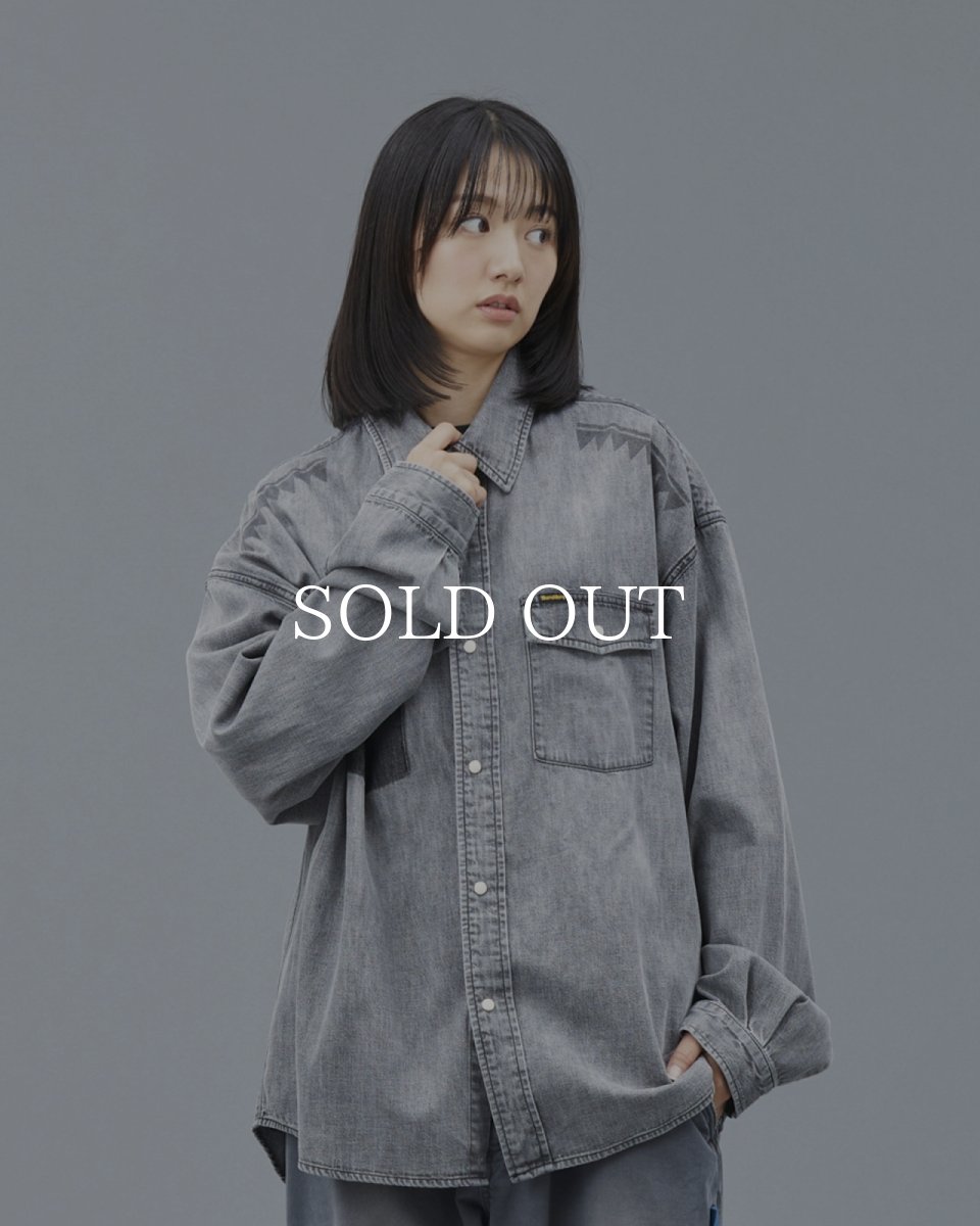 画像21: Liberaiders  TRIBAL DENIM SHIRT (21)