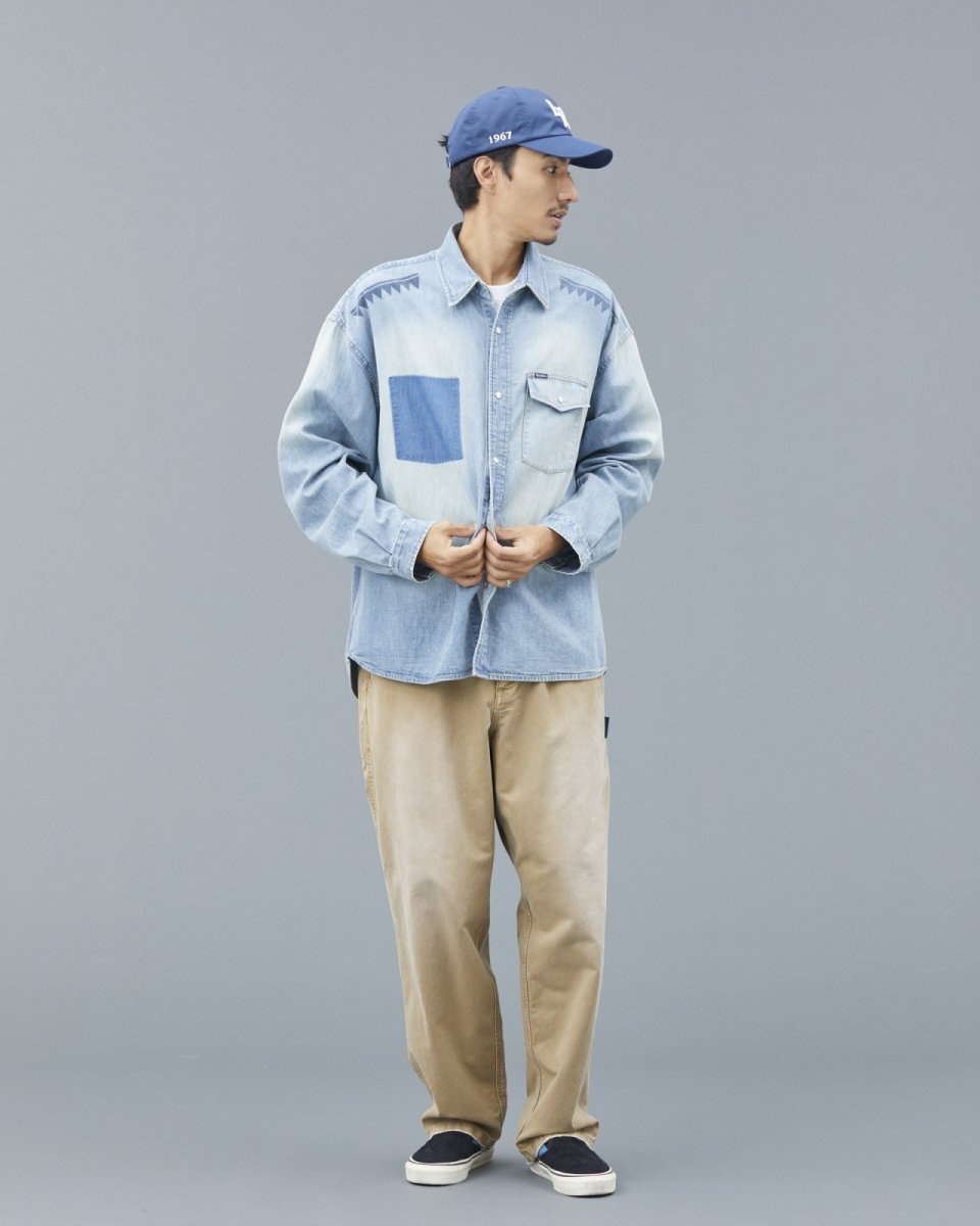 画像23: Liberaiders  TRIBAL DENIM SHIRT (23)