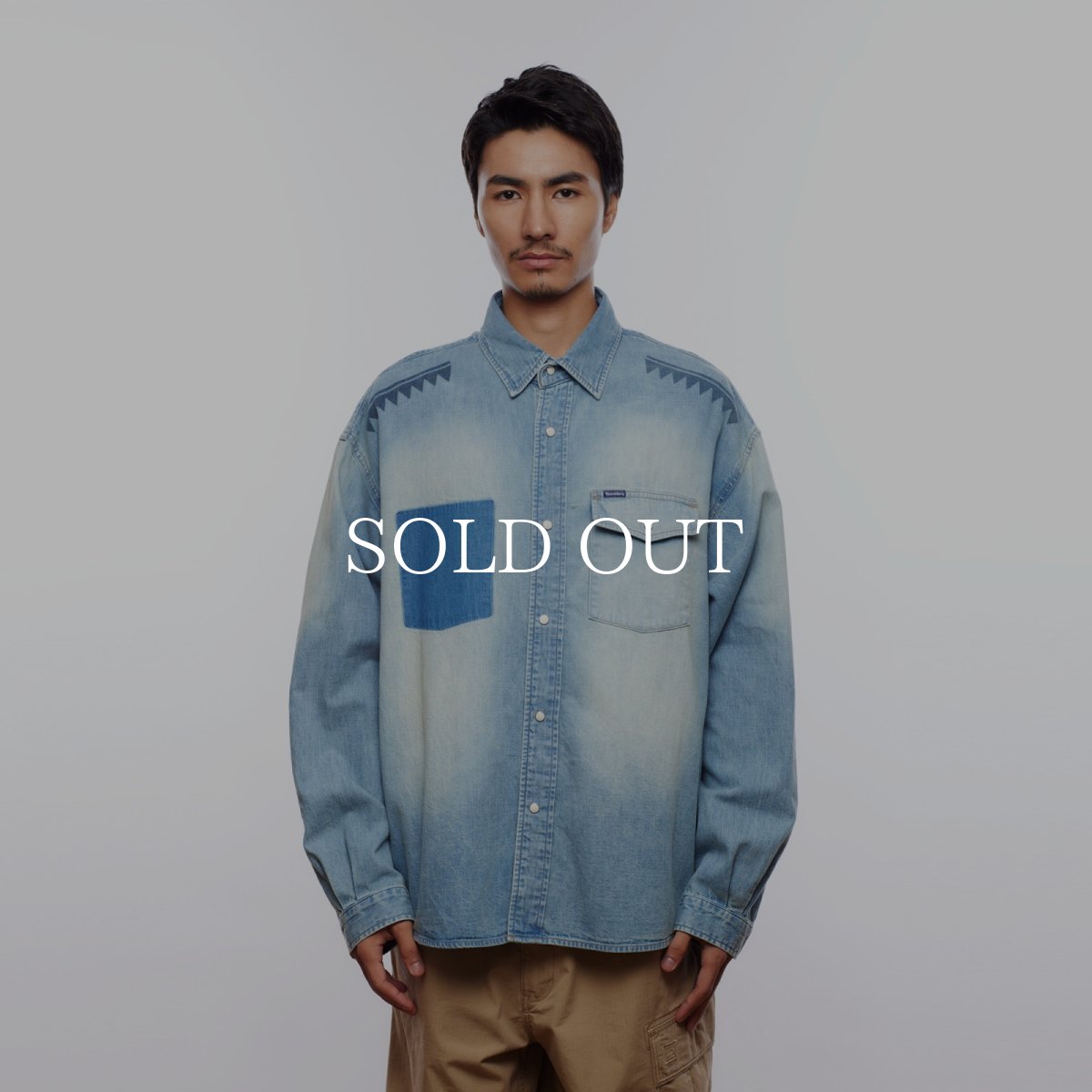 画像12: Liberaiders  TRIBAL DENIM SHIRT (12)