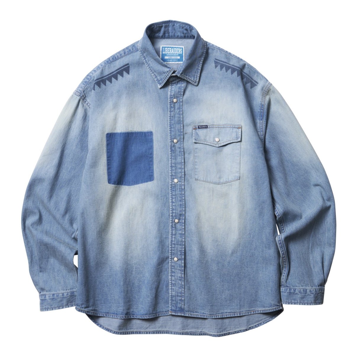 画像6: Liberaiders  TRIBAL DENIM SHIRT (6)