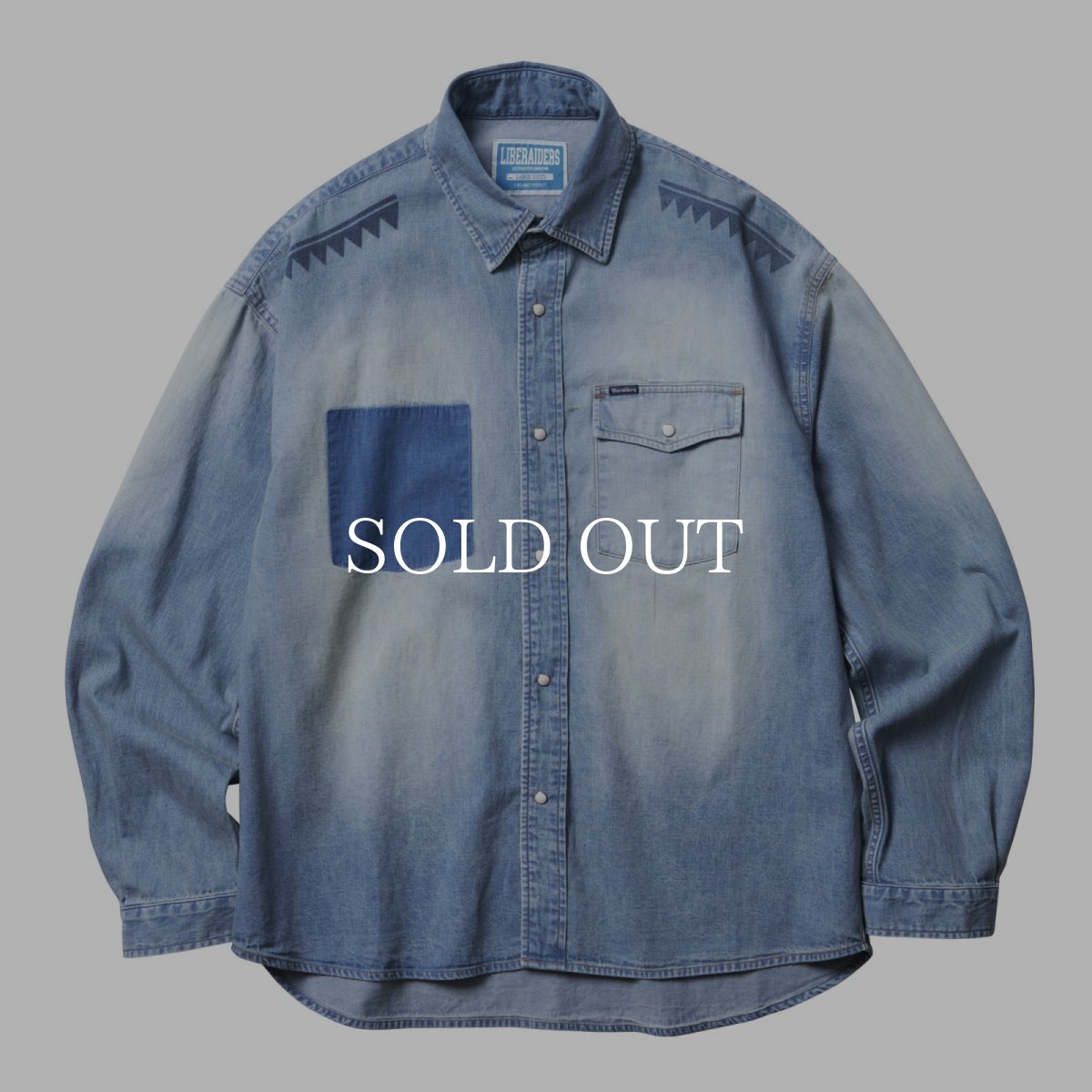 画像6: Liberaiders  TRIBAL DENIM SHIRT (6)