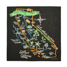 画像2: STANDARD CALIFORNIA  SD Cal Map Bandana (2)