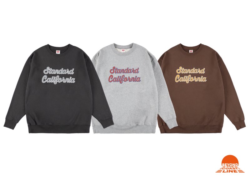 SD US Cotton Script Logo Crew Sweat グレーL SD Logo Crew Sweat - Official Online Store Limited