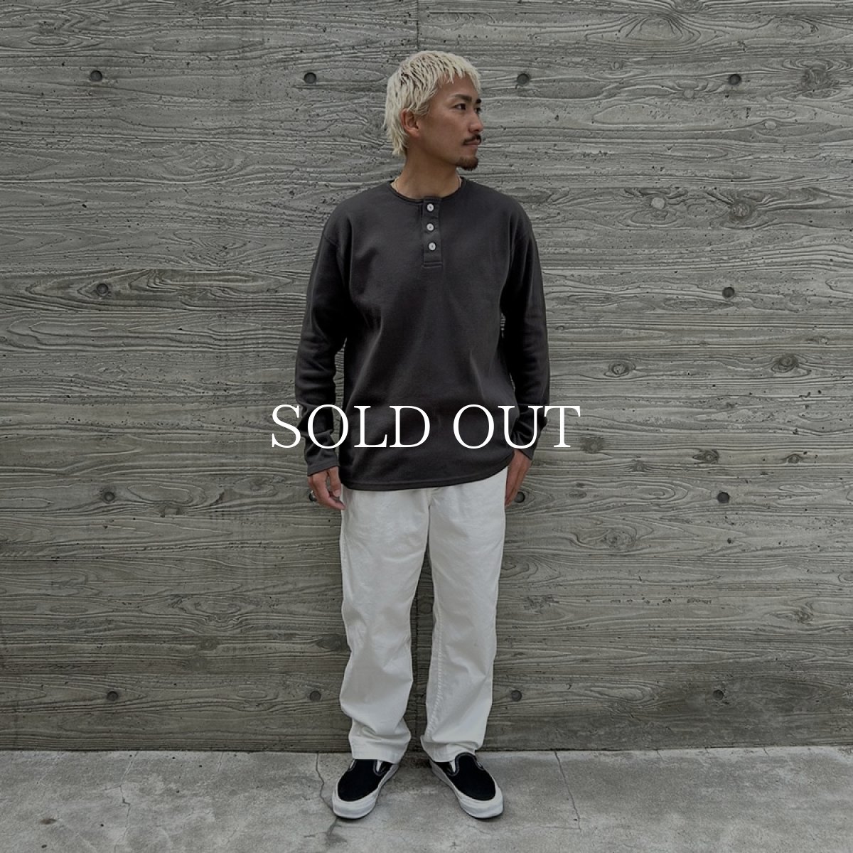 画像9: STANDARD CALIFORNIA  SD Heavyweight Rib Henley Long Sleeve T (9)