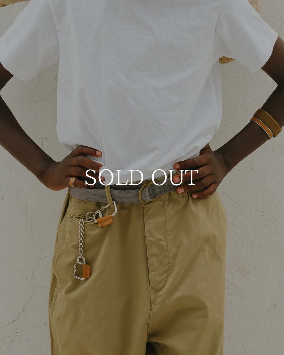 画像3: hobo  CARABINER CHAIN KEY RING SHINY BRASS with SHRINK COW LEATHER (3)