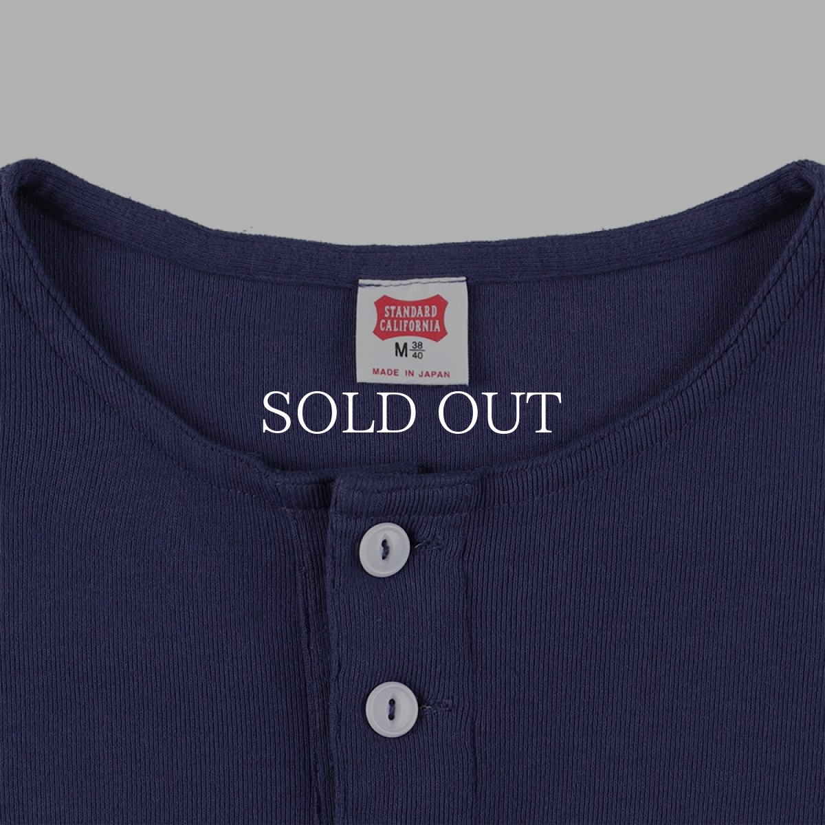 画像4: STANDARD CALIFORNIA  SD Heavyweight Rib Henley Long Sleeve T (4)