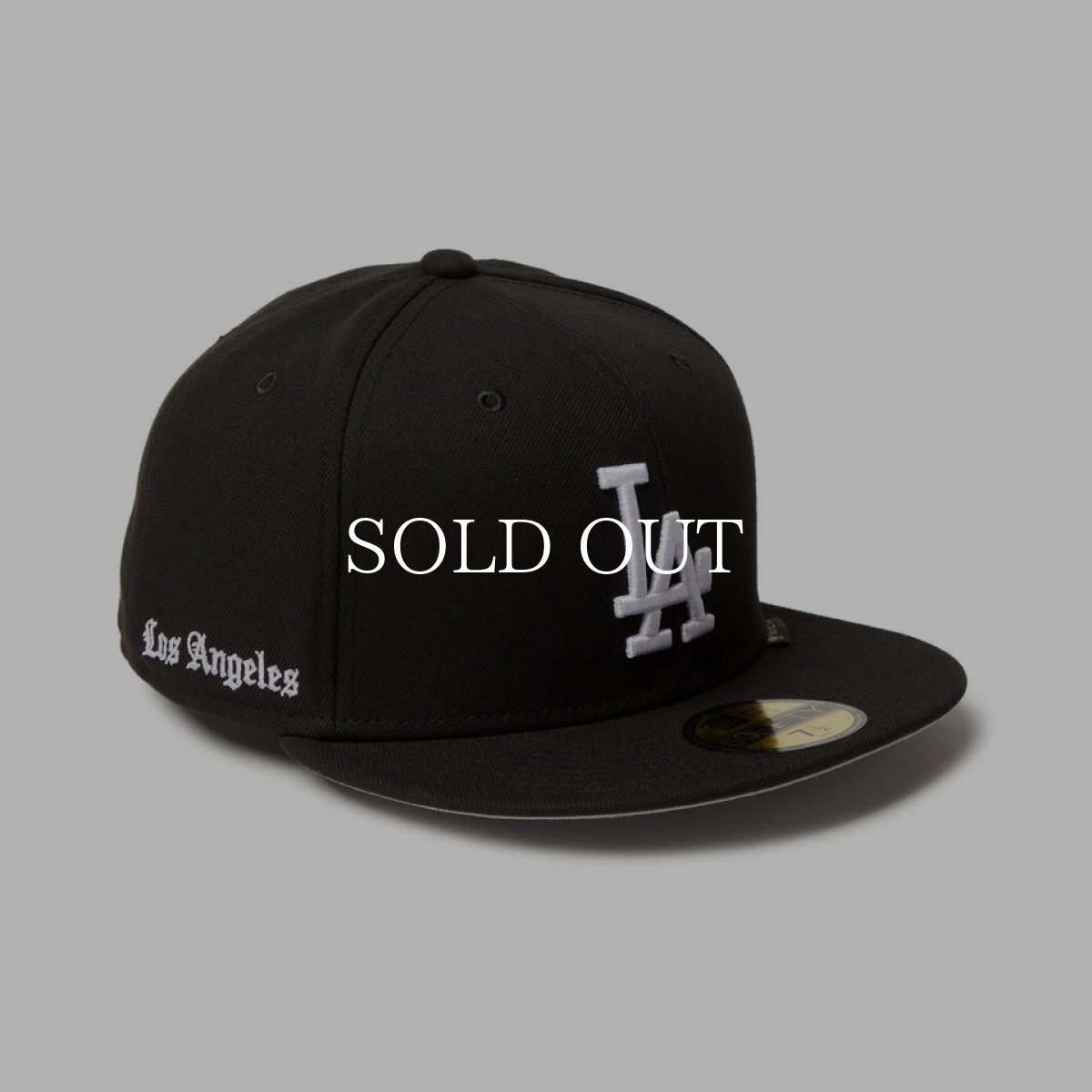 画像1: NEW ERA  59FIFTY MLB GORE-TEX ロサンゼルス・ドジャース ブラック (1)