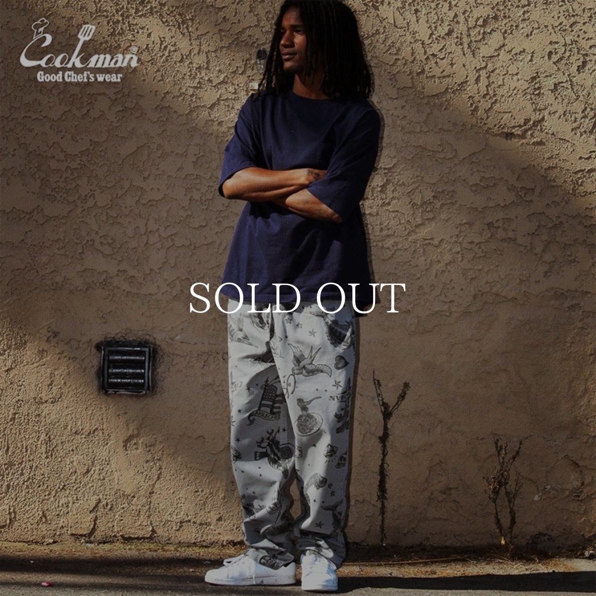 画像12: COOKMAN  シェフパンツ Chef Pants Old Tattoo Gray (12)
