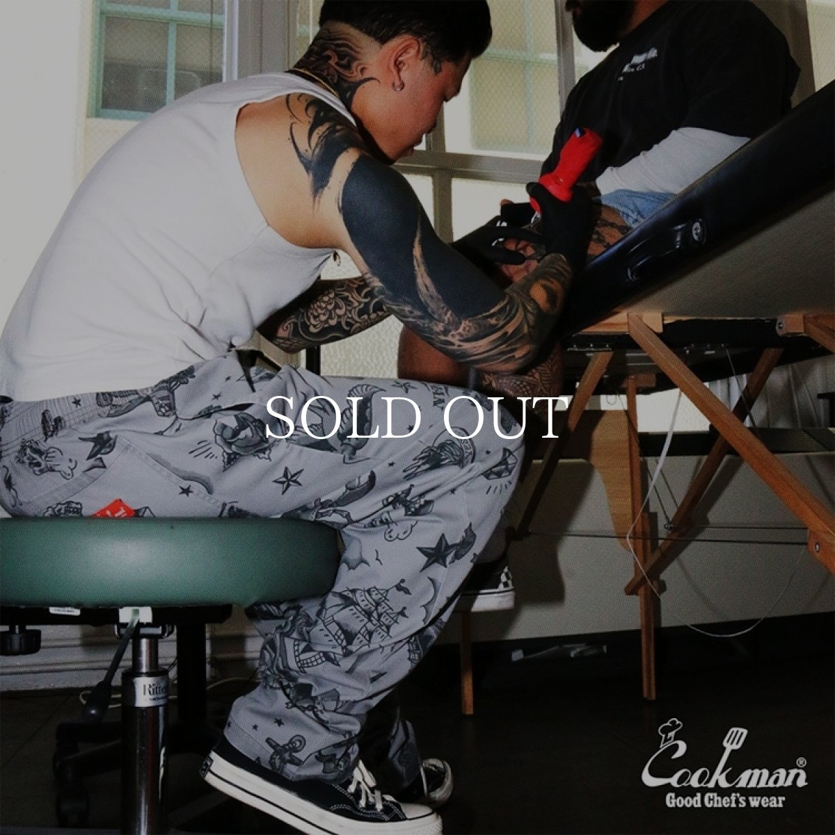 画像20: COOKMAN  シェフパンツ Chef Pants Old Tattoo Gray (20)