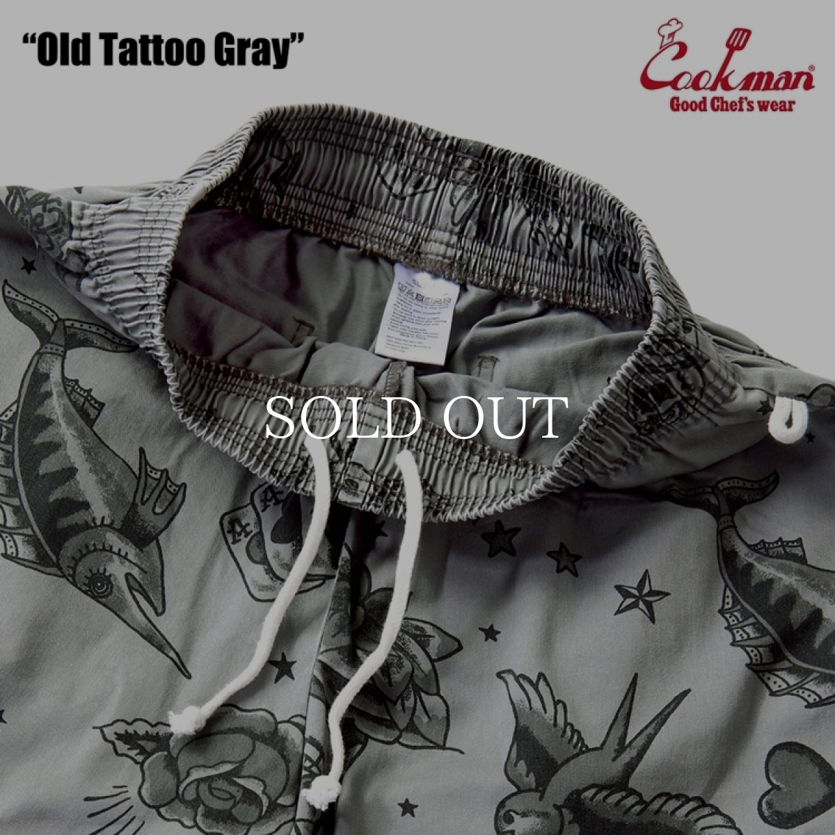 画像5: COOKMAN  シェフパンツ Chef Pants Old Tattoo Gray (5)