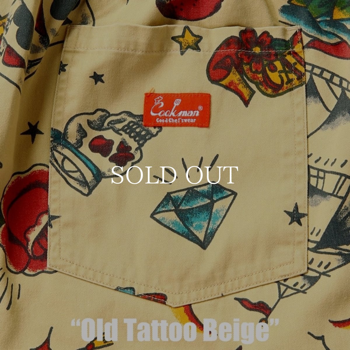 画像6: COOKMAN  シェフパンツ Chef Pants Old Tattoo Beige (6)