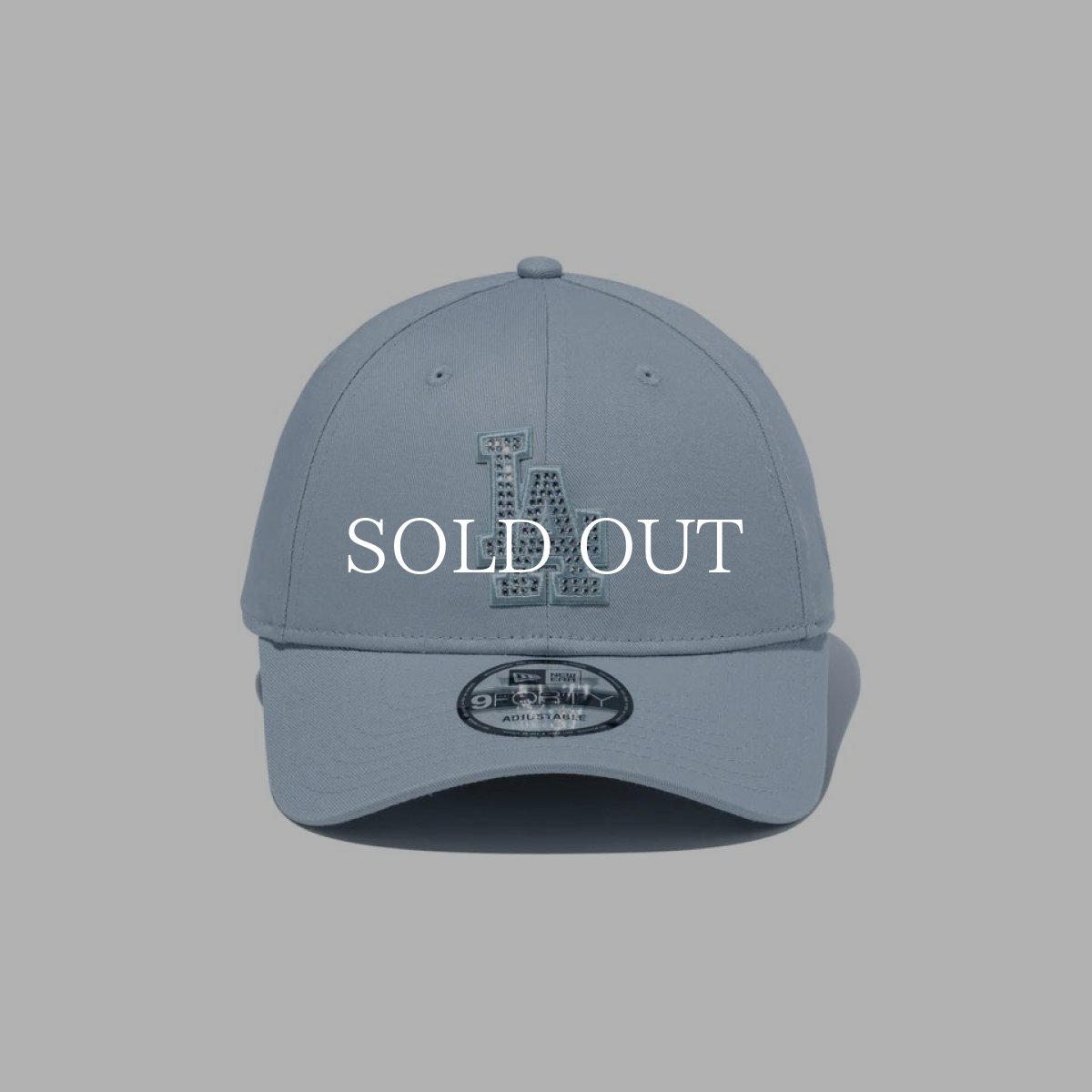 画像2: NEW ERA  9FORTY Rhinestone ロサンゼルス・ドジャース スノーグレー (2)