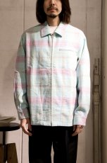 画像10: CHALLENGER  PLAID ZIP UP SHIRT (10)