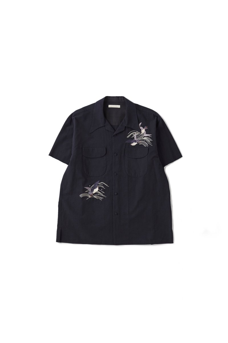 画像1: OLD JOE   SWALLOW COLLAR NASSOU SHIRTS S/S (EMBROIDERY) (1)