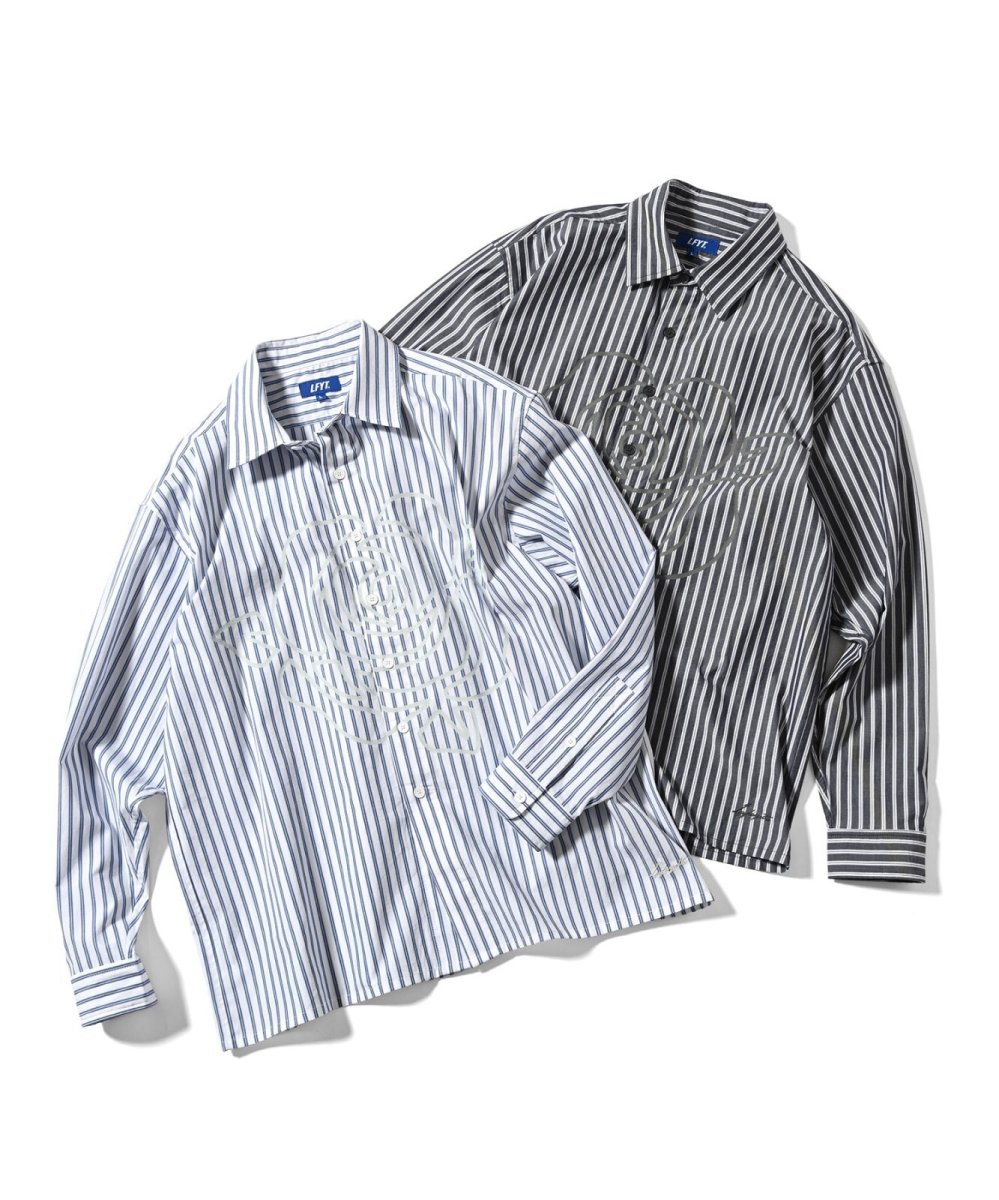 画像1: LFYT  STRIPE ROSE SHIRT (1)