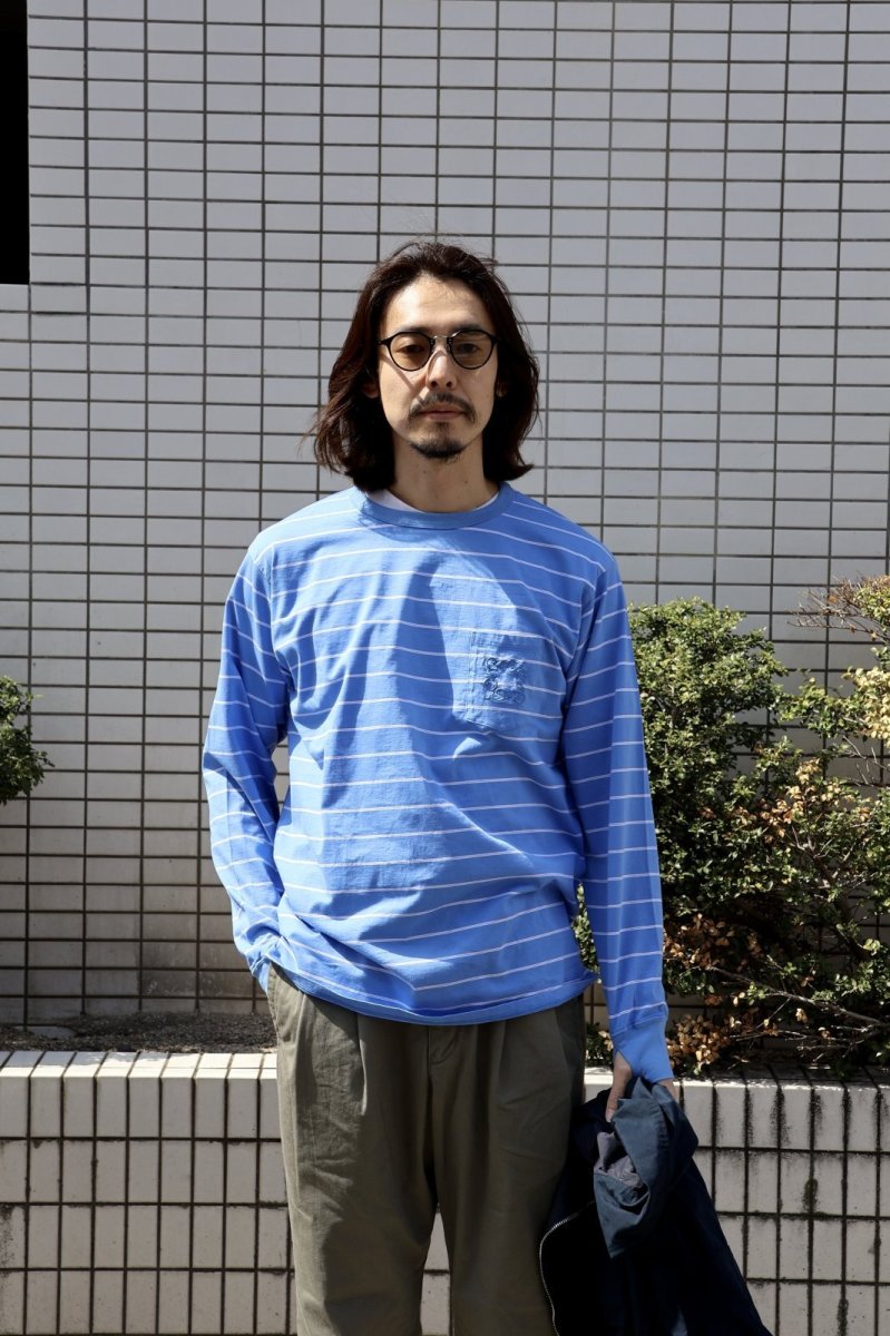 画像3: nonnative  DWELLER L/S TEE BORDER COTTON JERSEY (3)