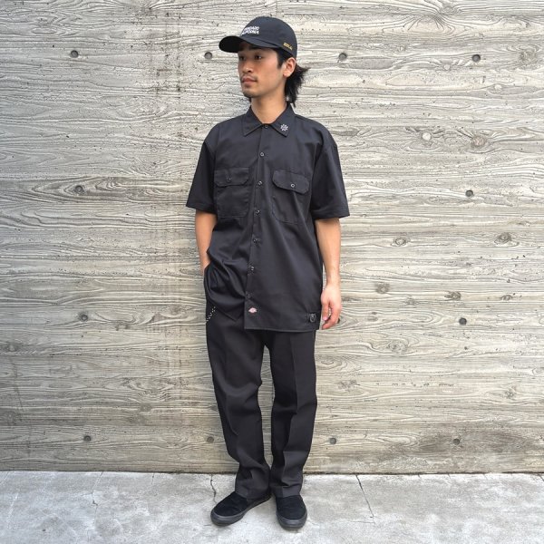HTC Dickies ワークシャツ　半袖　ターコイズ　フラワースタッズ　USA 15040880-a_8d86d95b-aaf6-4b2d-