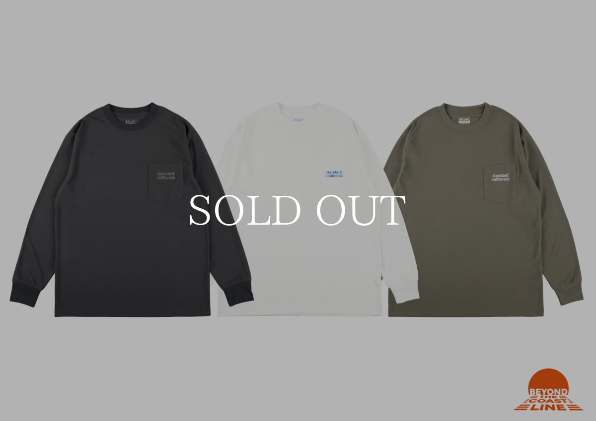 画像1: STANDARD CALIFORNIA  SD Tech Dry Active Logo Pocket Long Sleeve T (1)