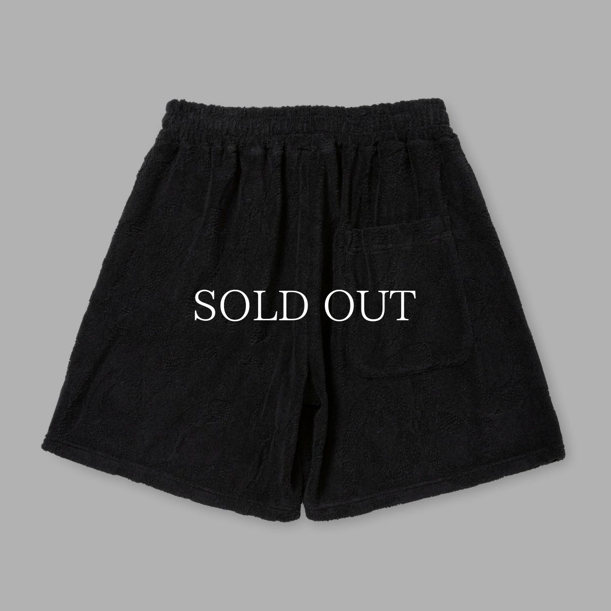 画像2: CALEE  SNAKE PATTERN JACQUARD PILE RELAX SHORTS (2)