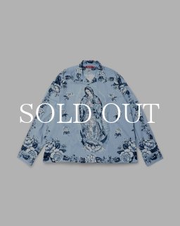 ハイドアンドシーク　シャツ　M　マリア　hs-060323　レーヨン100 HIDEANDSEEK(ハイドアンドシーク) シャツ Maria S/S Shirt HS