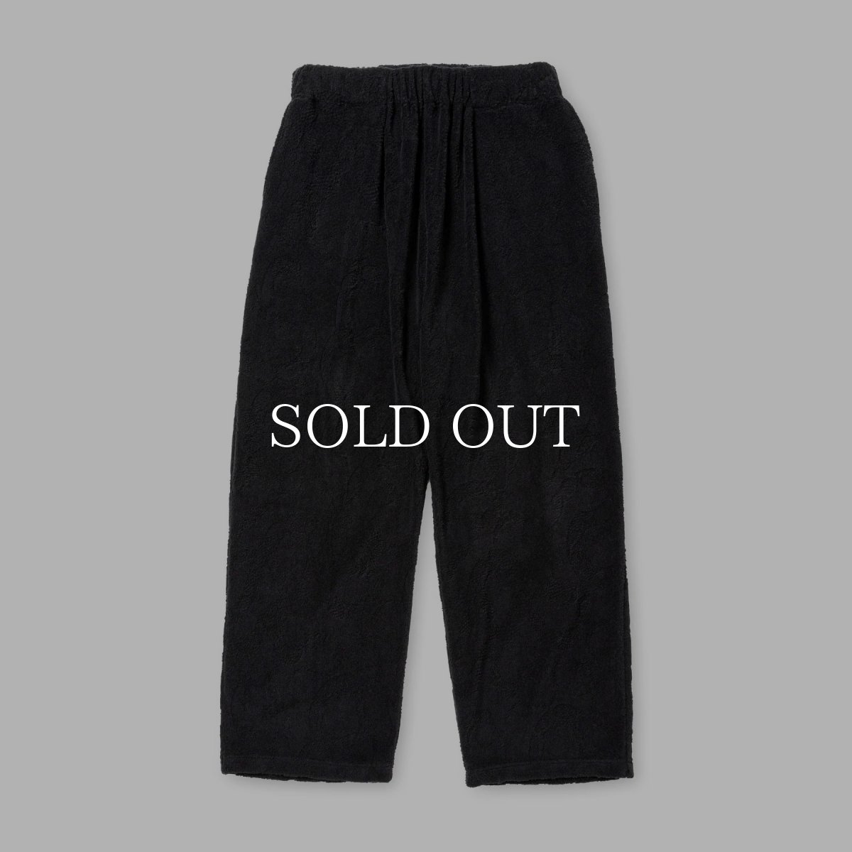 画像1: CALEE  SNAKE PATTERN JACQUARD PILE RELAX PANTS (1)
