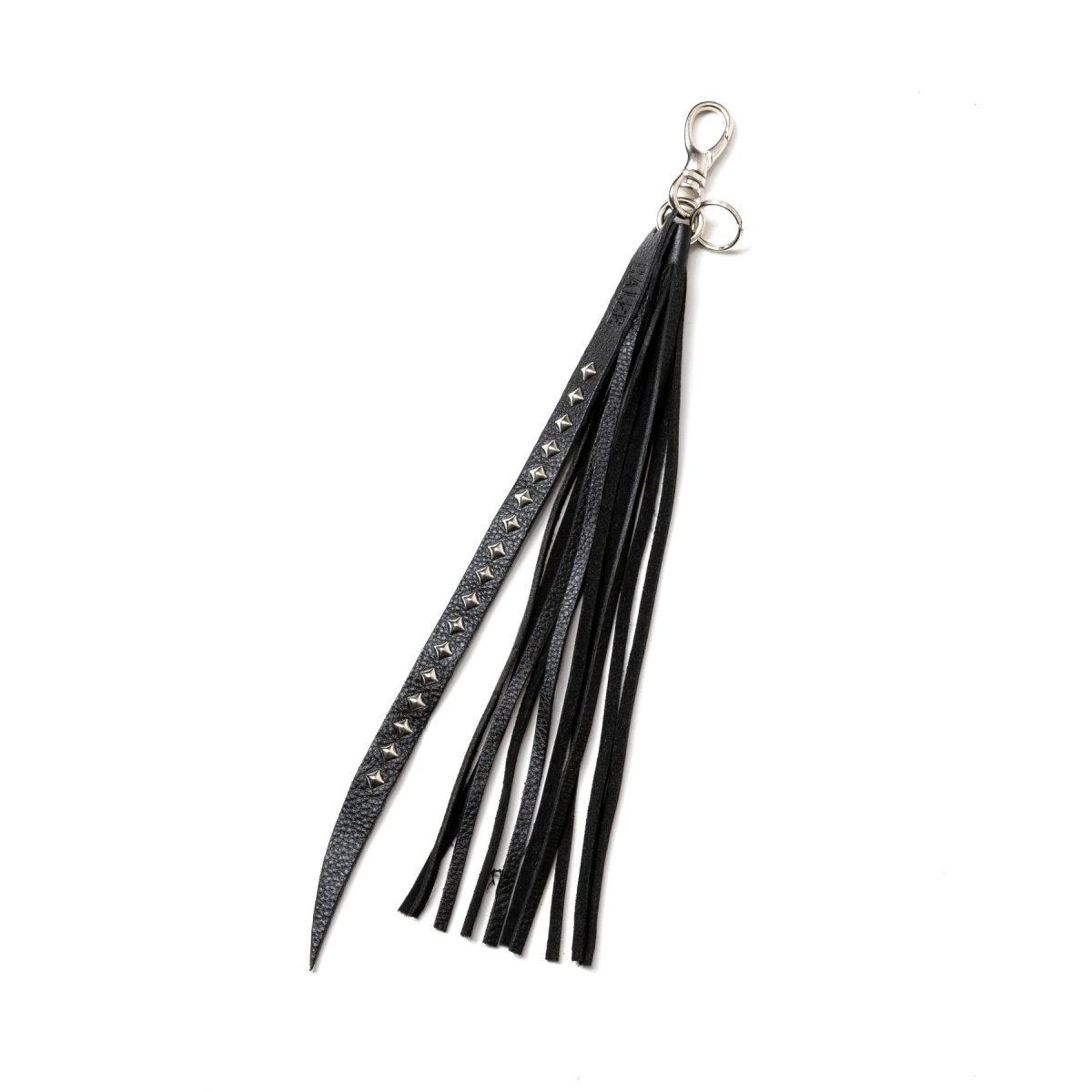 画像1: CALEE  STUDS & TASSEL LEATHER LONG KEY RING (1)