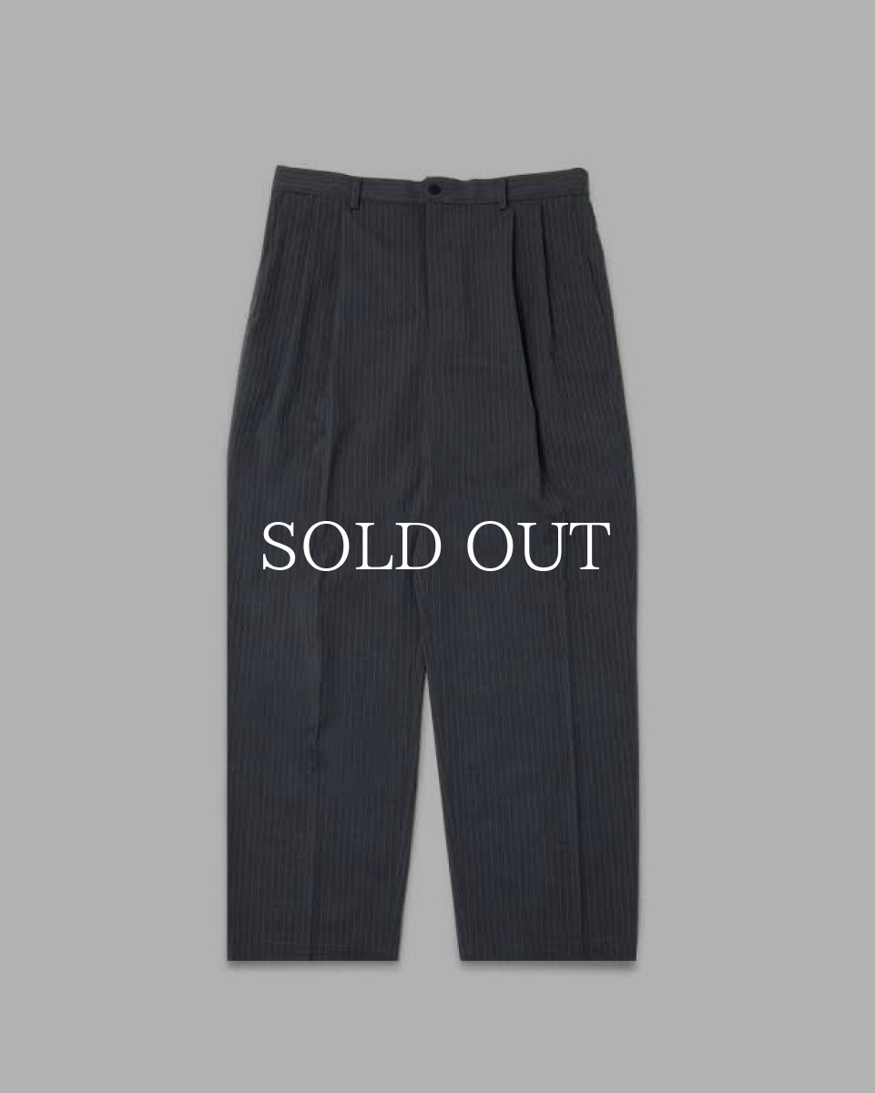 画像1: HideandSeek  Striped Pleated Trouser (1)