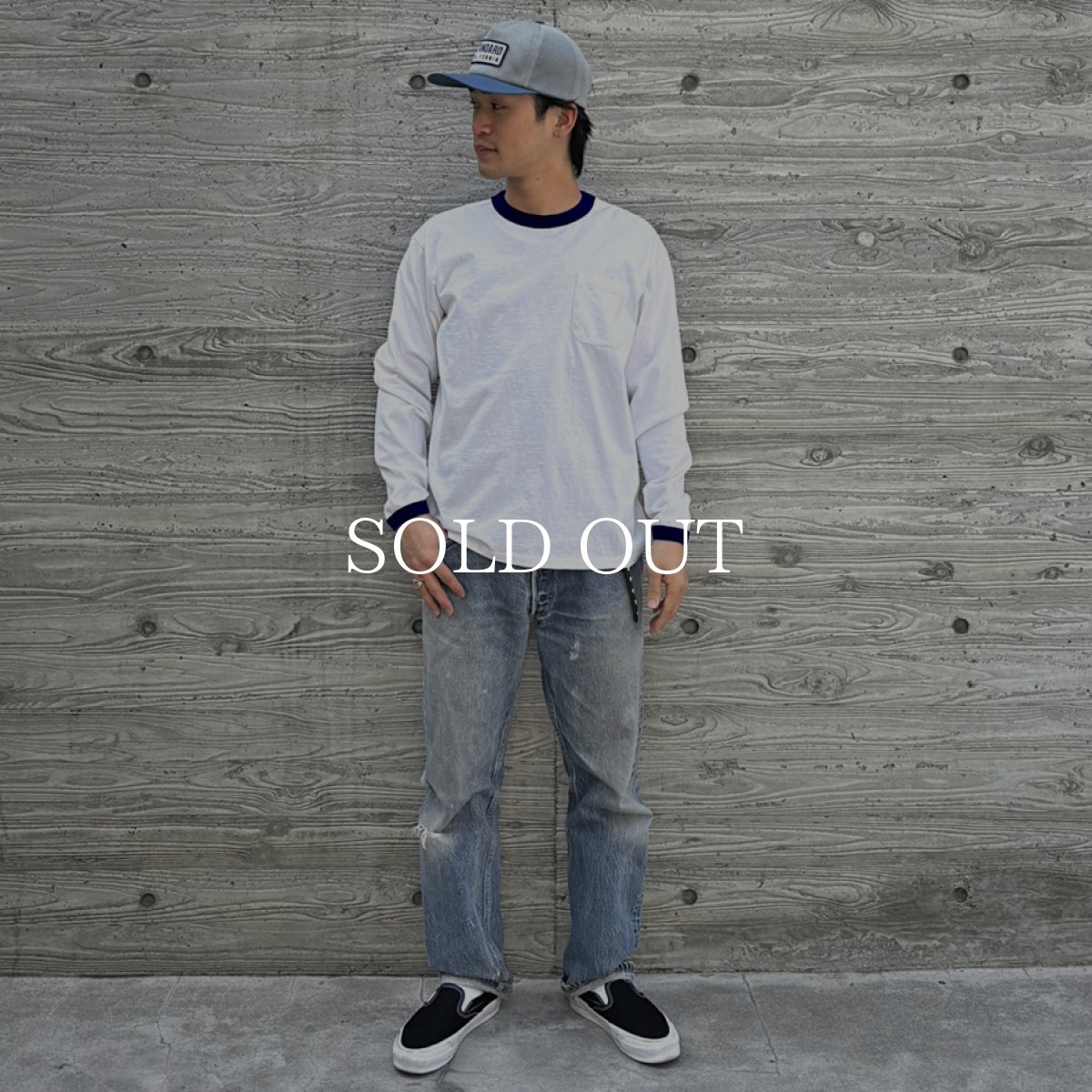 画像11: STANDARD CALIFORNIA  SD US Cotton Ringer Pocket Long Sleeve T Vintage Wash (11)