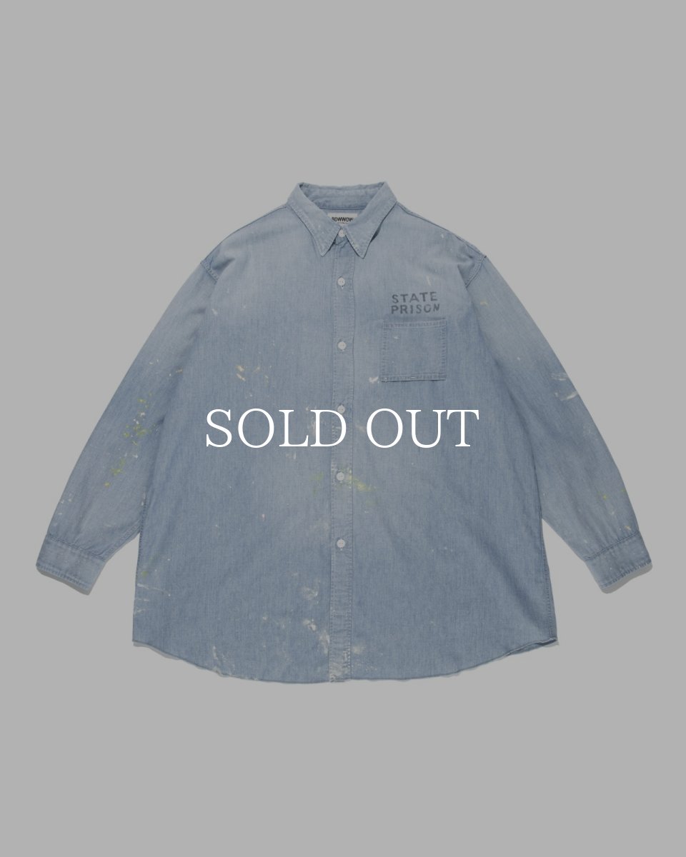 画像1: BOW WOW  STATE PRISON CHAMBRAY SHIRTS (1)