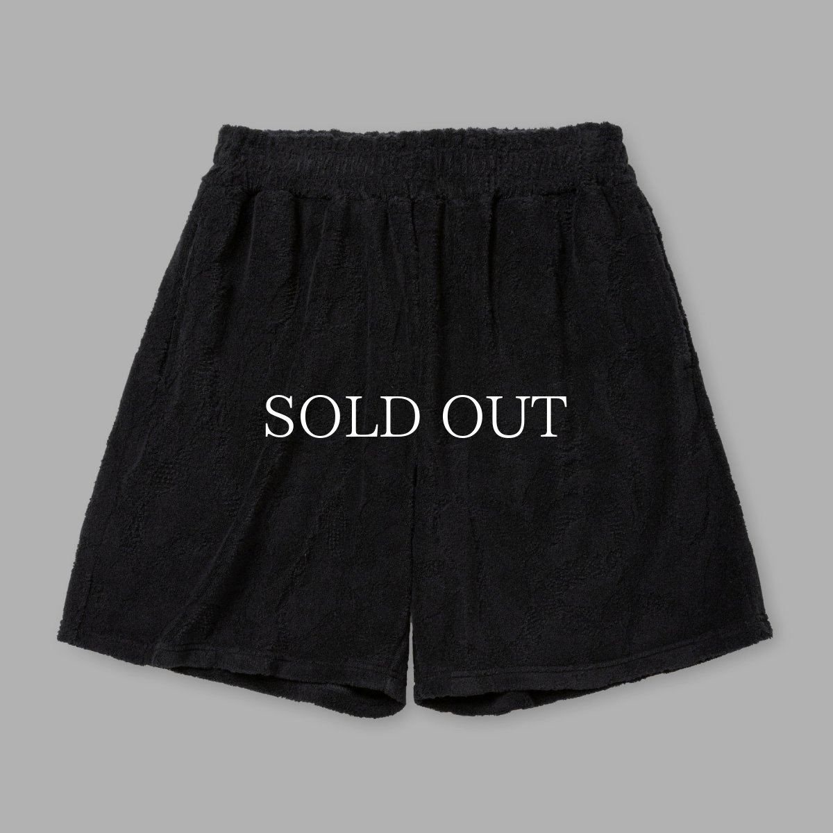 画像1: CALEE  SNAKE PATTERN JACQUARD PILE RELAX SHORTS (1)