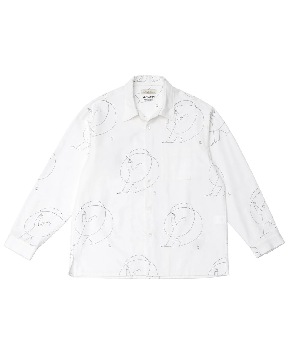 画像1: OLD JOE   OPEN COLLAR SHIRTS (Saul Steinberg) (1)