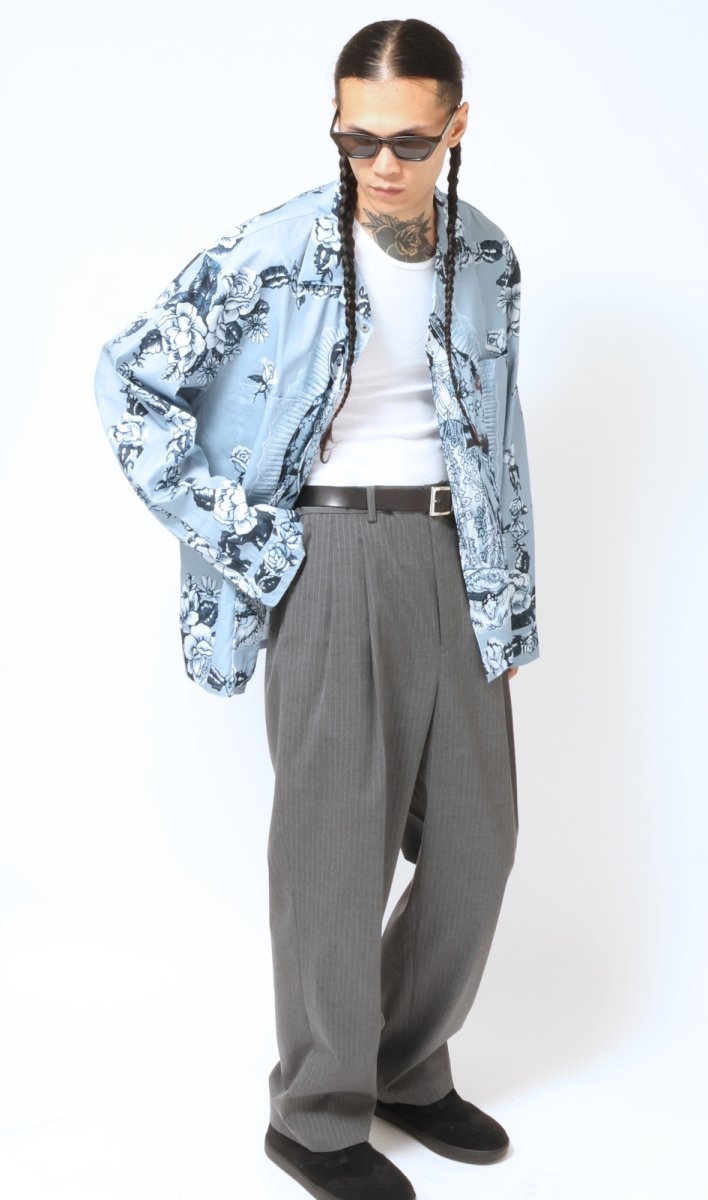 画像6: HideandSeek  Striped Pleated Trouser (6)