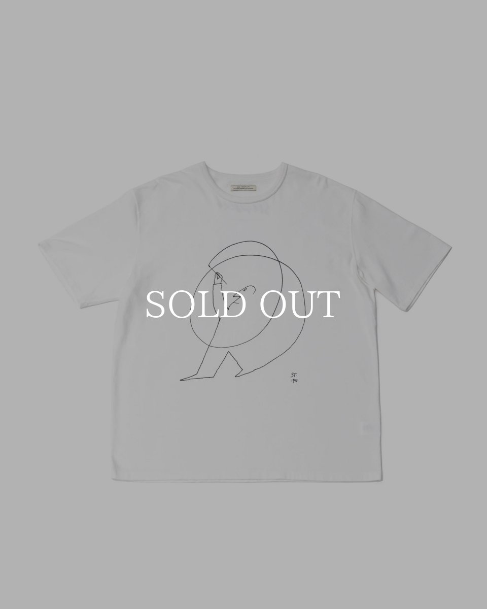画像1: OLD JOE   CREW-NECK TEE (Saul Steinberg) (1)