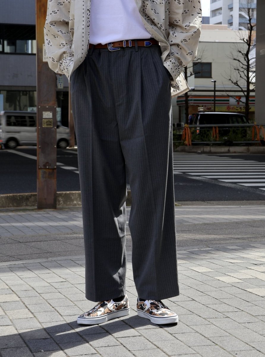 画像9: HideandSeek  Striped Pleated Trouser (9)