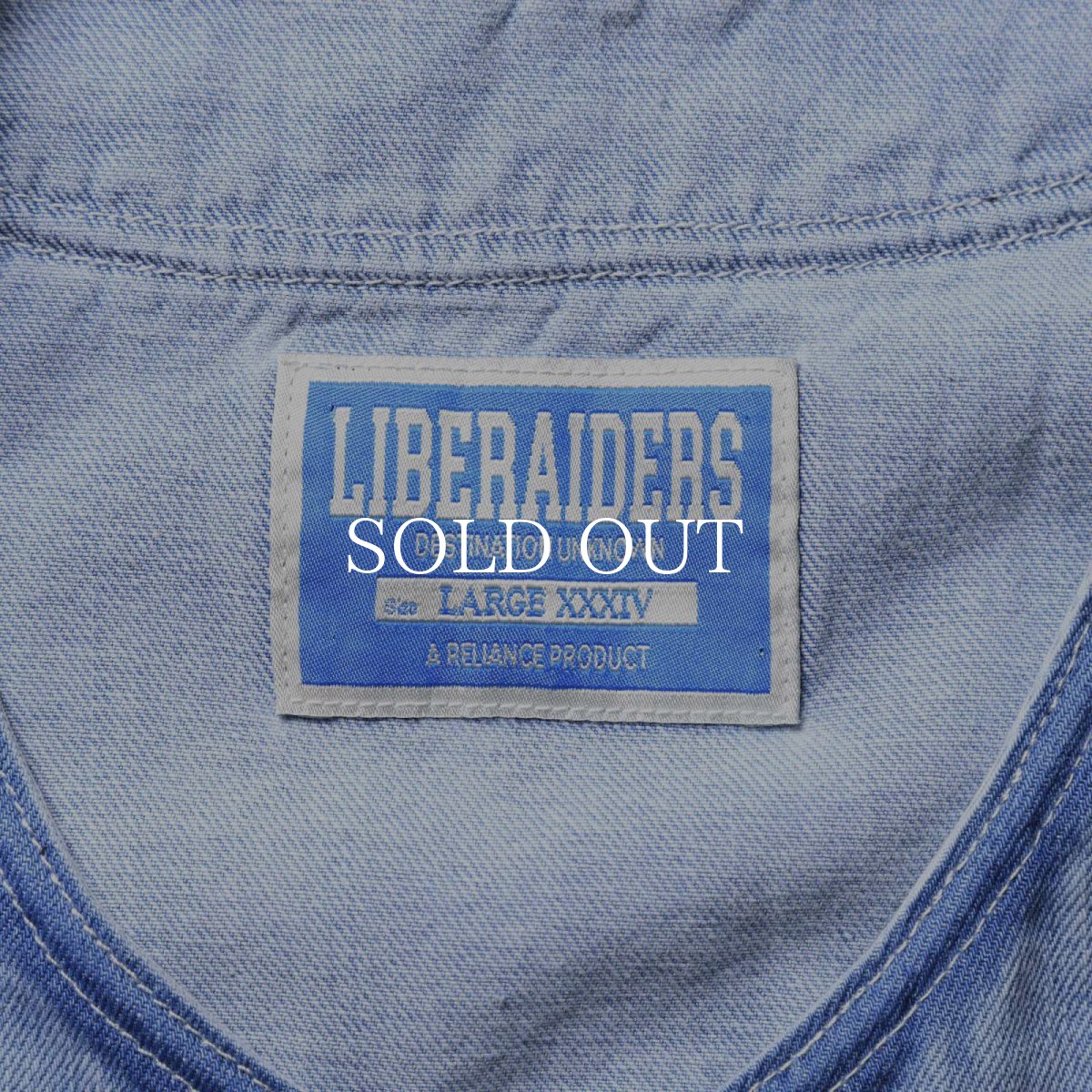 画像10: Liberaiders  DENIM BASEBALL SHIRT (10)