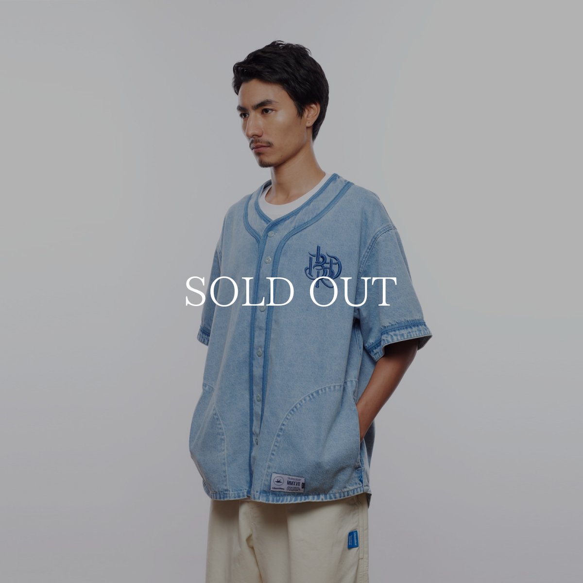 画像19: Liberaiders  DENIM BASEBALL SHIRT (19)